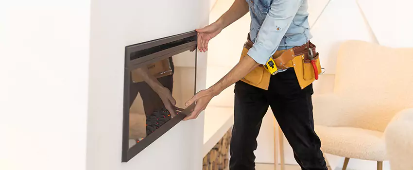 Metal Fireplace Installation in Pflugerville, Texas