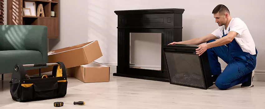 Old Rusted Metal Fireplace Repair And Replacement in Pflugerville, TX