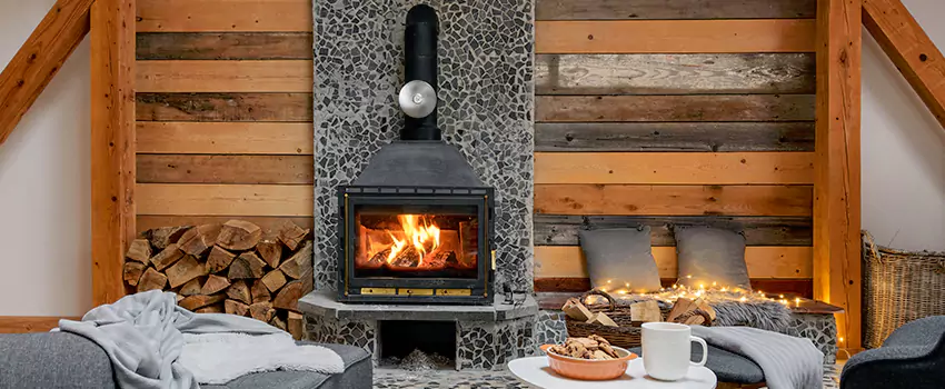 Thelin Hearth Products Direct Vent Gas Stove Fireplace Inspection in Pflugerville, Texas